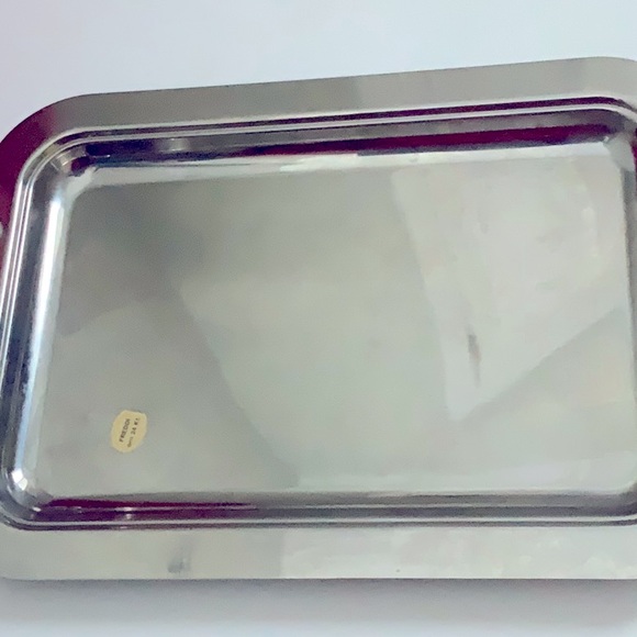 Vintage FREDDI 24K Gold Stainless Steel Tray - Picture 2 of 6